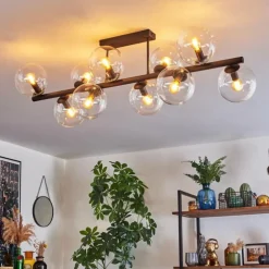 Gastor Plafonnier, Boule lumineuse Clair, 10 lumières