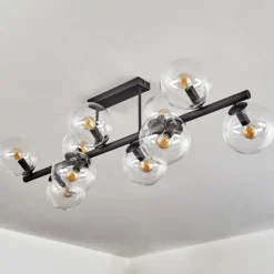 Gastor Plafonnier, Boule lumineuse Clair, 10 lumières