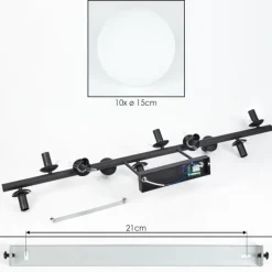 Gastor Plafonnier, Boule lumineuse Blanc, 10 lumières