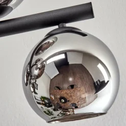 Gastor Plafonnier, Boule lumineuse Chrome, Fumé, 10 lumières