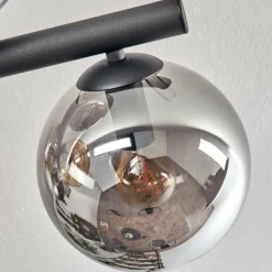 Gastor Plafonnier, Boule lumineuse Ambre, Fumé, 10 lumières