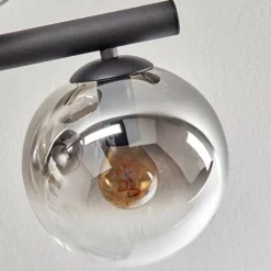 Gastor Plafonnier, Boule lumineuse Clair, Fumé, 10 lumières
