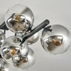 Gastor Plafonnier, Boule lumineuse Clair, Fumé, 10 lumières