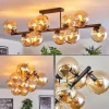 Gastor Plafonnier, Boule lumineuse Ambre, 10 lumières