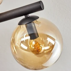 Gastor Plafonnier, Boule lumineuse Ambre, 10 lumières