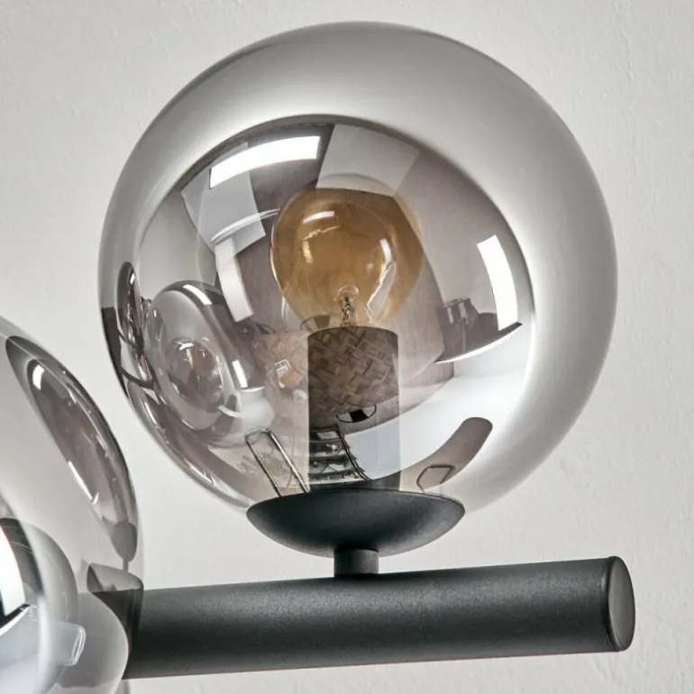 Gastor Plafonnier, Boule lumineuse Fumé, 8 lumières