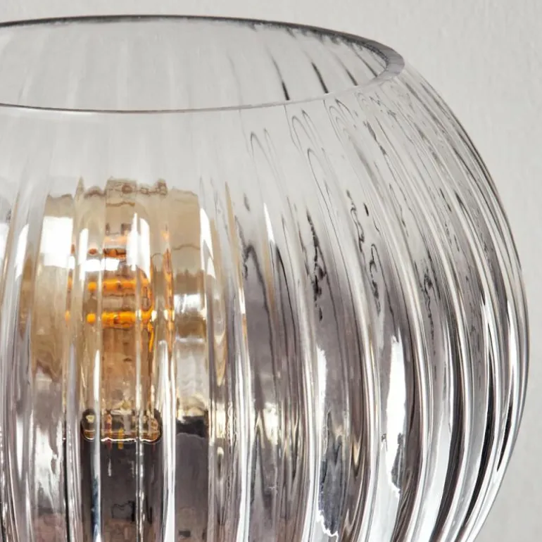 Gastor Plafonnier, Boule lumineuse Clair, Fumé, 8 lumières