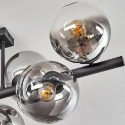 Gastor Plafonnier, Boule lumineuse Clair, Fumé, 8 lumières