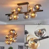 Gastor Plafonnier, Boule lumineuse Ambre, Clair, Fumé, 8 lumières