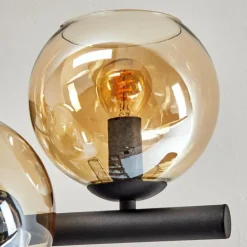 Gastor Plafonnier, Boule lumineuse Ambre, 8 lumières