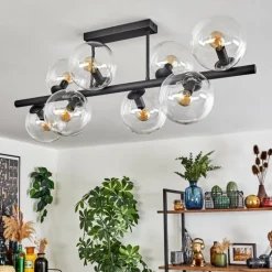 Gastor Plafonnier, Boule lumineuse Clair, 8 lumières