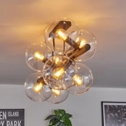 Gastor Plafonnier, Boule lumineuse Clair, 8 lumières