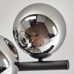 Gastor Plafonnier, Boule lumineuse Chrome, Fumé, 8 lumières