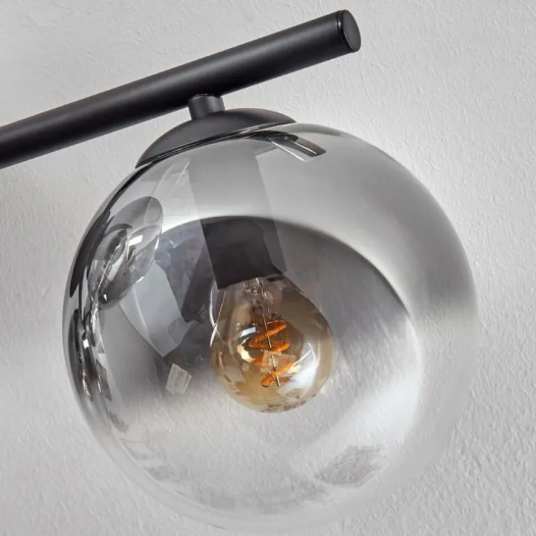 Gastor Plafonnier, Boule lumineuse Clair, Fumé, 4 lumières