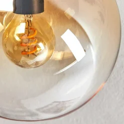 Gastor Plafonnier, Boule lumineuse Ambre, Clair, 4 lumières