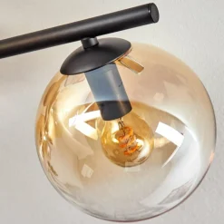 Gastor Plafonnier, Boule lumineuse Ambre, Clair, 4 lumières