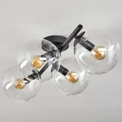 Gastor Plafonnier, Boule lumineuse Clair, 4 lumières