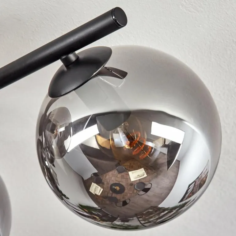 Gastor Plafonnier, Boule lumineuse Fumé, 5 lumières