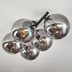 Gastor Plafonnier, Boule lumineuse Fumé, 5 lumières