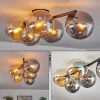 Gastor Plafonnier, Boule lumineuse Ambre, Fumé, 5 lumières
