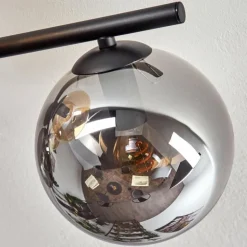 Gastor Plafonnier, Boule lumineuse Ambre, Clair, Fumé, 5 lumières