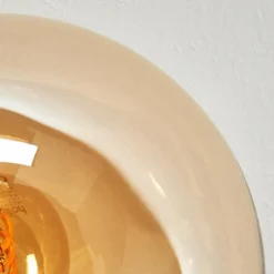 Gastor Plafonnier, Boule lumineuse Ambre, Clair, Fumé, 5 lumières