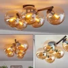 Gastor Plafonnier, Boule lumineuse Ambre, 5 lumières