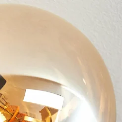 Gastor Plafonnier, Boule lumineuse Ambre, 5 lumières