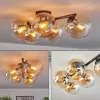 Gastor Plafonnier, Boule lumineuse Ambre, Clair, 5 lumières