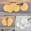 Gastor Plafonnier, Boule lumineuse Blanc, 5 lumières