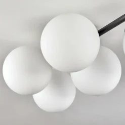 Gastor Plafonnier, Boule lumineuse Blanc, 5 lumières