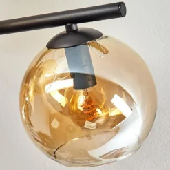Gastor Plafonnier, Boule lumineuse Ambre, 5 lumières