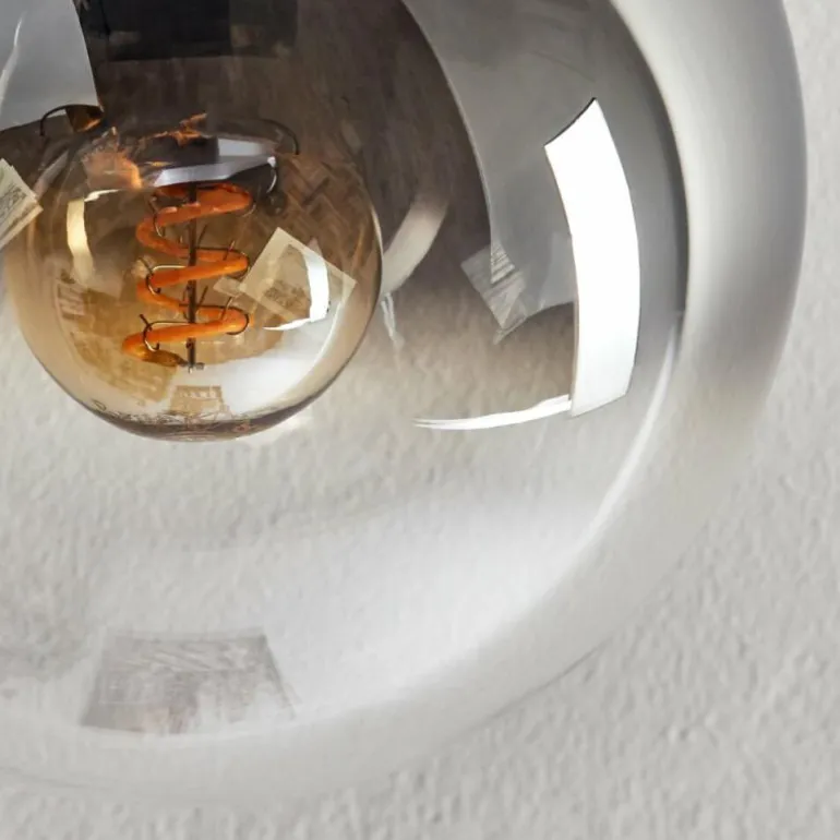 Gastor Plafonnier, Boule lumineuse Clair, Fumé, 5 lumières