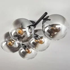 Gastor Plafonnier, Boule lumineuse Clair, Fumé, 5 lumières