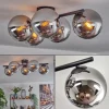 Gastor Plafonnier, Boule lumineuse Chrome, Fumé, 5 lumières