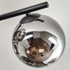 Gastor Plafonnier, Boule lumineuse Chrome, Fumé, 5 lumières