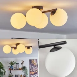 Gastor Plafonnier, Boule lumineuse Blanc, 4 lumières