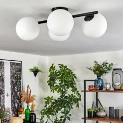 Gastor Plafonnier, Boule lumineuse Blanc, 4 lumières
