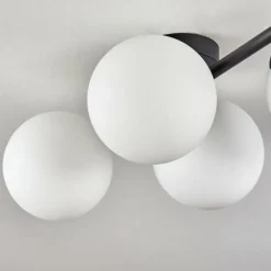 Gastor Plafonnier, Boule lumineuse Blanc, 4 lumières
