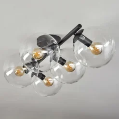 Gastor Plafonnier, Boule lumineuse Clair, 5 lumières