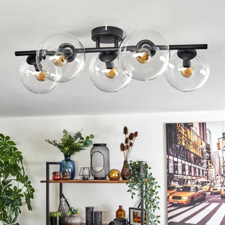 Gastor Plafonnier, Boule lumineuse Clair, 5 lumières