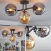 Gastor Plafonnier, Boule lumineuse Ambre, Fumé, 3 lumières