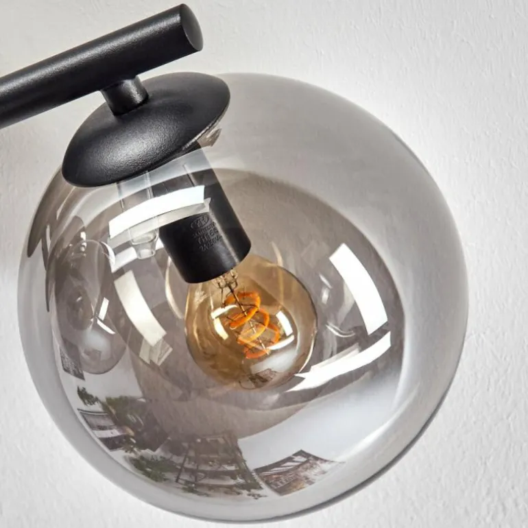 Gastor Plafonnier, Boule lumineuse Fumé, 3 lumières