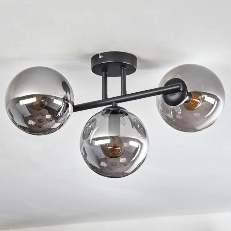 Gastor Plafonnier, Boule lumineuse Fumé, 3 lumières