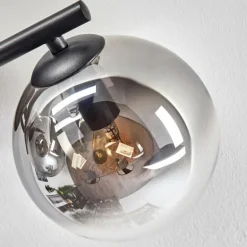 Gastor Plafonnier, Boule lumineuse Clair, Fumé, 3 lumières