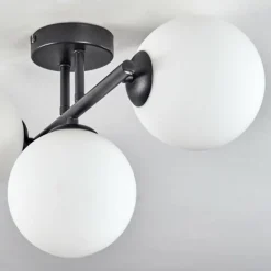 Gastor Plafonnier, Boule lumineuse Blanc, 3 lumières