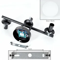Gastor Plafonnier, Boule lumineuse Blanc, 3 lumières