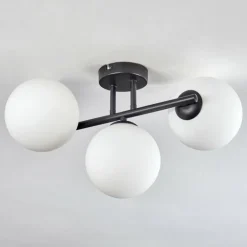 Gastor Plafonnier, Boule lumineuse Blanc, 3 lumières