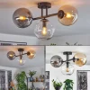 Gastor Plafonnier, Boule lumineuse Ambre, Clair, Fumé, 3 lumières