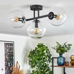 Gastor Plafonnier, Boule lumineuse Clair, 3 lumières
